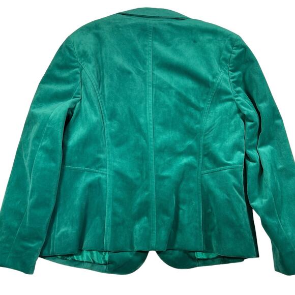 Kim Rogers Women's Long Sleeve Soft Green Corduroy Blazer Top Jacket Size 10P - Picture 5 of 12